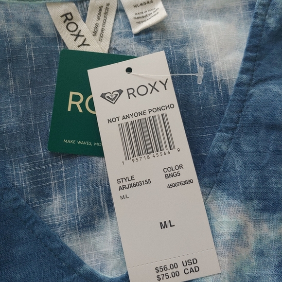 ROXY NEW Not Anyone Poncho Cover-Up - Picture 11 of 13